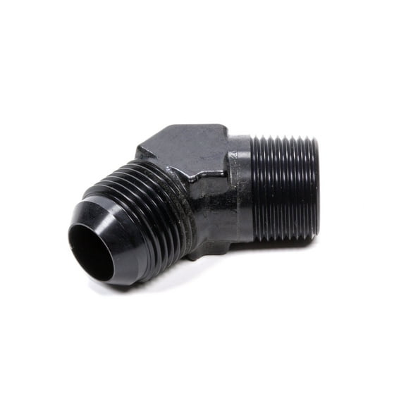 45 Deg Adapter Fitting #10 x 3/8 MPT Black
