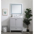 thumbnail image 6 of 30 inch Single Bathroom Vanity in Grey with Backsplash, 6 of 7