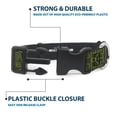 thumbnail image 4 of Nickelodeon Pet Collar, Dog Collar Plastic Buckle, Avatar Last Airbender Earth Element Symbol BlackOlive Green, 9.5 to 13 Inches 1.0 Inch Wide, 4 of 8