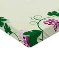 thumbnail image 2 of Ambesonne Nature Fitted Sheet, Grape Vines Fruit Garden, Queen Size, Pink Purple Green, 2 of 3