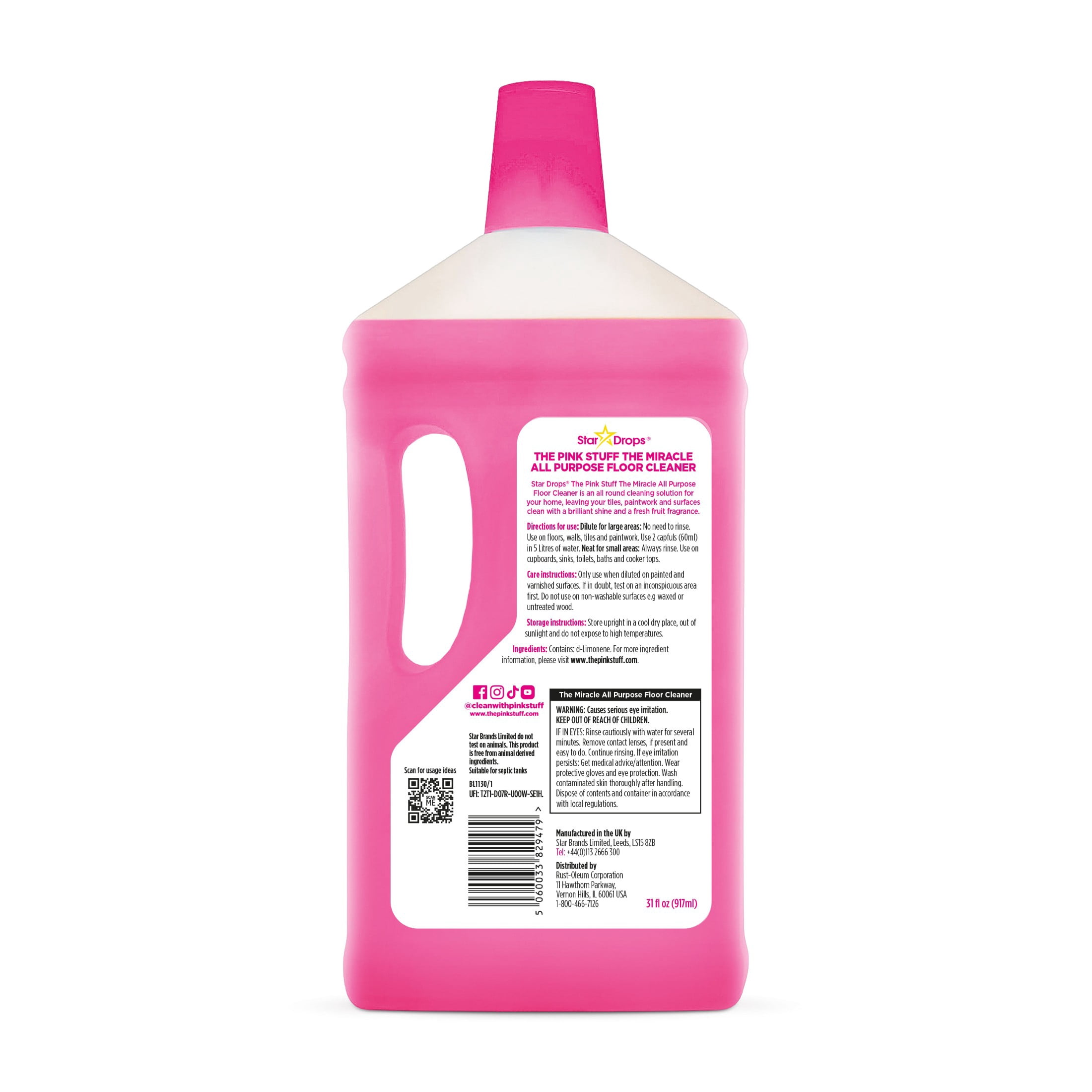 The Pink Stuff, Miracle All-Purpose Liquid Floor Cleaner, 31 fl. oz.