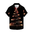 thumbnail image 5 of JURANMO Hawaiian Shirt for Men Fashion Glitter Christmas Trees Tees Blouse Casual Button Down Lapel Short Sleeve Shirts Xmas Big and Tall Tops Black XXXXL Deals For Today On Walmart, 5 of 6
