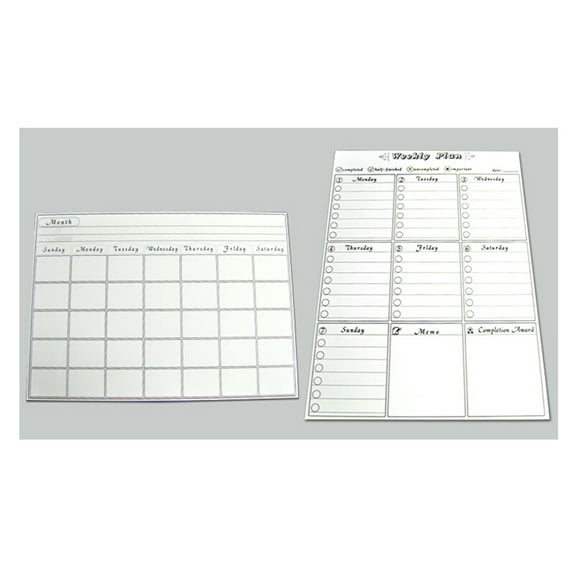 DRAFIDEEP Weekly Fridge Planner Magnetic Home Organization 1Set 16.5x11.8in