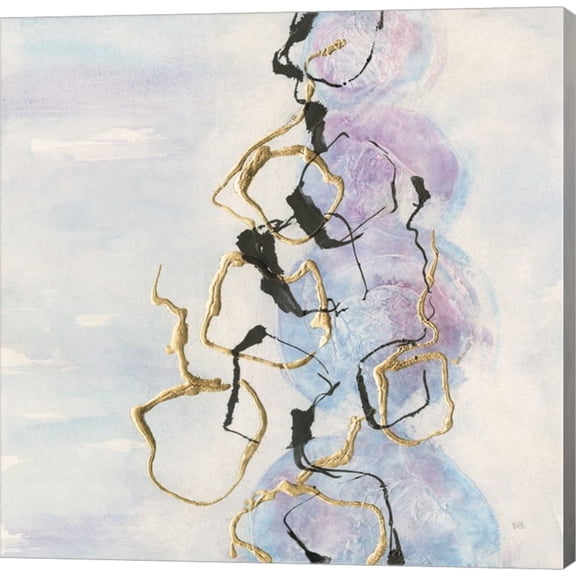 Great Art Now Abstract Lines on Pastel I by Chris Paschke Canvas Wall Art