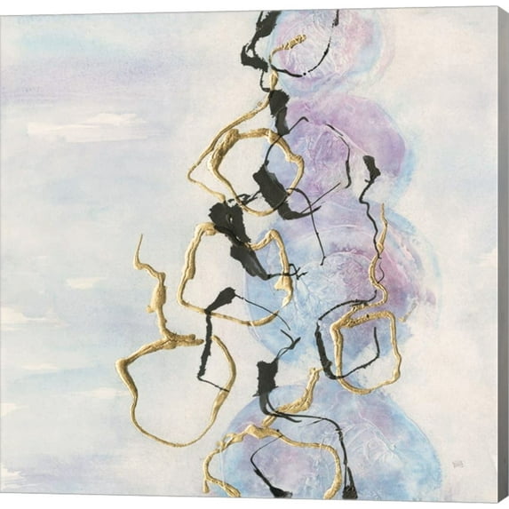 Great Art Now Abstract Lines on Pastel I by Chris Paschke Canvas Wall Art