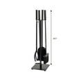 thumbnail image 5 of Modern Ember Harriet 28.5" H 5-Piece Fireplace Tool Set - Black, 5 of 8