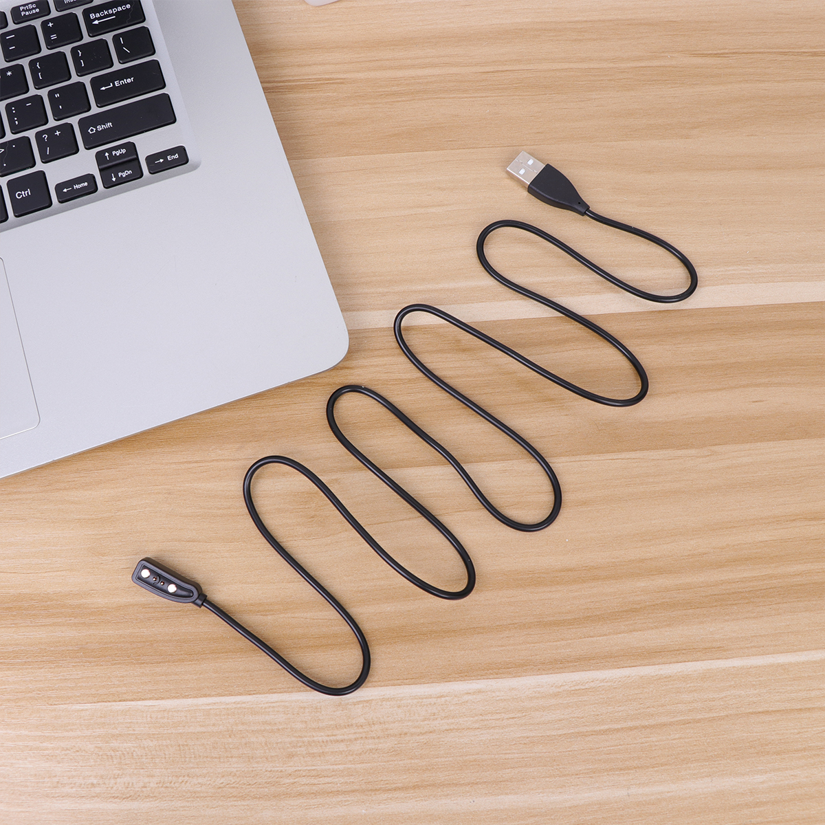 Smart Watch Charging Cable Magnetic USB Cable Cord 1 Black Compatible with Pebble
