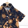 thumbnail image 5 of Zshosam Toddler Boy Outfits Boy's Two Piece Outfit Button Down Shirt Elastic Waist Shorts Vacation Matching Set Size 9T 10T,(Orange 9-10 Years), 5 of 7