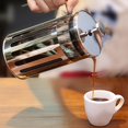 thumbnail image 2 of 600Ml Manual Coffee French Pressing Pot Glass Stainless Steel Plunger Tea Infuser Maker Filter Household Percolator Tool, 2 of 6