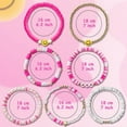 thumbnail image 2 of Haooryx Preppy Heishi Bracelets Set Colorful White Gold Smile Heart Star for Women Girls, 2 of 6