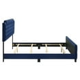 thumbnail image 3 of Furniture of America Chetana Navy Tufted Full Upholstered Wood Bed, 3 of 7