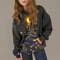 thumbnail image 3 of Sudadera con capucha para niñas y niños, sudadera de manga larga con cuello redondo y estampado de moda, jersey con bolsillo, sudadera de poliéster para niñas, 3 of 8