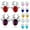 Lt Blue, variant on Reindeer Earrings for Women by Ginger Lyne White Gold Plated Christmas Earrings for Her