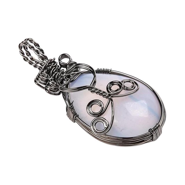 Ambre de bobinado Colgantes Piedra Joyería Fabricación de colres Marfil Zulema colgantes de cristal sinuosos