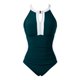 thumbnail image 5 of Traje de baño de una pieza para mujer, bikini informal y de moda de color sólido con cordones, traje de baño de moda playera para mujer, trajes de baño de una pieza para mujer, trajes de baño para muj, 5 of 5