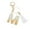 M, variant on YangJinLian Cute Key Chains for Women Girls, Initial Letter Keychains with Tassel, Charms for Key Purse Handbags Backpacks