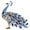 SCB1168, variant on Acrylic Peacocks Statue Figurines Table Centerpieces Figurines Sculptures Table Ornament for Home Decors