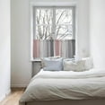 thumbnail image 4 of 24 Inch Long Tier Curtains for Kitchen, Retro Farmhouse Pink and Gray Ombre Wood Grain Bathroom Window Curtains Rod Pocket Short Curtains Window Treatment Tiers for Living Room Farmhouse 2 Panels, 4 of 5