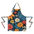 thumbnail image 2 of Pioneer Flower Floral Print Pattern Apron-Garden Aprons for Women with Pockets-Cotton Linen Waterproof Kitchen Cooking Gardening Aprons Adjustable for Kitchen,Cooking,BBQ and Salon 33x27 Inch, 2 of 7