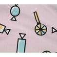 thumbnail image 4 of oneOone Cotton Flex Rose Pink Fabric Candy Stick Kids Sewing Material Print Fabric By The Yard 40 Inch Wide, 4 of 4