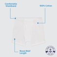 thumbnail image 4 of BILLIONHATS 72 Pack Boys Cotton Underwear Boxer Briefs, White and Assorted Underpants for Children Bulk Kids Boxer Brief, Large, 4 of 4