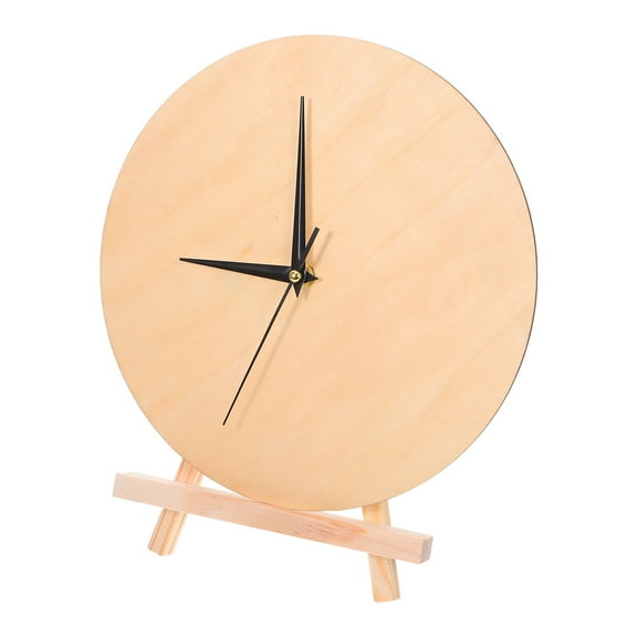 HEANUJJ Round Wooden Painting Clock Blank for Crafting, Home Decor, 1 Set - Clock Making Kit