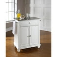 thumbnail image 5 of CAMBRIDGE STAINLESS STEEL TOP PORTABLE KITCHEN ISLAND IN WHITE FINISH, 5 of 5