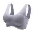 thumbnail image 2 of MesaSe Wide Shoulder Straps Beauty Back Girls Bra Full Cup Lace Flower Pattern Push Up Stretchy Bra for Daily Wear  Pink M, 2 of 13