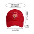 thumbnail image 2 of Roiihwy Basketball Mom Hat for Women Grandma, Red, 21.7"-23.6", Adjustable Cotton Mama Mother's Day Gifts Baseball Cap, 2 of 6