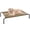 Brown, variant on PHYEX Elevated Dog Bed Small,Raised Cooling Outdoor Dog Bed, 33" L x 19" W x 7.5" H, Gray