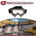 thumbnail image 3 of Unique Bargains Motorcycle Riding Goggles PC TPU Cycling Sunglasses Clear Lens Camouflage Frame, 3 of 6