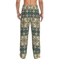 thumbnail image 3 of Goofa Traditional Tribal Aztec1 Printed Soft Pajama Pants for Men, Wide Leg Comfy Casual Lounge Yoga Pants-Small, 3 of 9