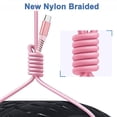 thumbnail image 3 of USB-C to USB-C Cable, Aioneus 60W PD Fast Charging Cable 2Pack 6ft, C Type Charger Cord for iPhone 15/15 Plus/15 Pro/15 Pro Max, Samsung Galaxy, Macbook Pro/Air, iPad Mini 6, Pink, 3 of 7