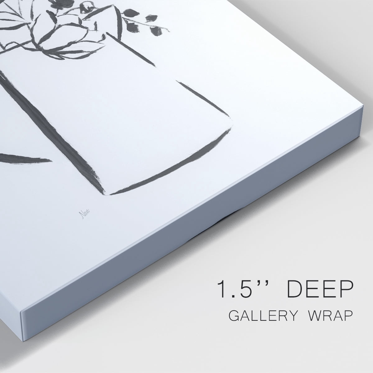 Sketchy Bouquet I Premium Gallery Wrapped Canvas - Ready to Hang