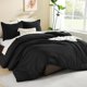 thumbnail image 2 of Juego de edredón Litanika Black King Size con 2 fundas de almohada, 2 of 8