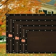 thumbnail image 5 of iCover 4x50ft Privacy Screen Fence, Garden Windscreen Mesh Shade Sail Net Barrier, Reinforced Bindings and Brass Grommets Cable Zip Ties Included,Brown, 5 of 5