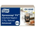 thumbnail image 3 of Tork Xpressnap Fit Interfold Dispenser Napkins, 2-Ply, 6.5 x 8.39, Natural, 120/Pack, 36 Packs/Carton -TRKDX806E, 3 of 11