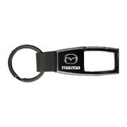 Mazda Logo Premier Carabiner Black Pearl Key Chain Fob Ring Official Licensed