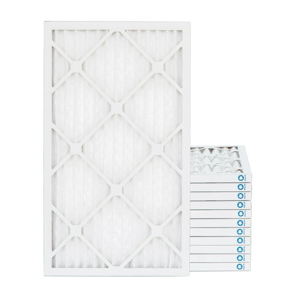 16x30x1 MERV 8 ( MPR 600, FPR 5-6 ) 1" Air Filters for AC & Furnace. Case of 12. Exact Size: 15-1/2 x 29-1/2 x 3/4