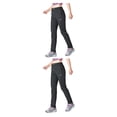 thumbnail image 4 of Qarigey Pantalones de senderismo para mujer, pantalones finos impermeables para acampar al aire libre de secado rápido, ropa deportiva Negro METRO 2piezas, 4 of 6