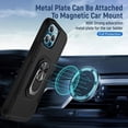 thumbnail image 5 of For Google Pixel 8A Heavy Duty Hybrid Rugged Dual Layer 2in1 Shockproof Protective with Magnetic Ring Stand Holder Phone Case Cover by Xpression - Black, 5 of 9