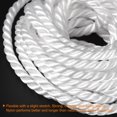 thumbnail image 4 of Torcida Albañil Línea Nylon Cordel Cuerda Cordón Blanco 5M/16.4 Pies 8mm Diámetro para Redes, Paisajismo, Hogar Mejora, Bricolaje Proyecto, Artesanía, Albañilería, 4 of 6