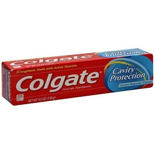 Colgate Cavity Protection Fluoride Toothpaste, Regular Flavor, 4.6 oz ...