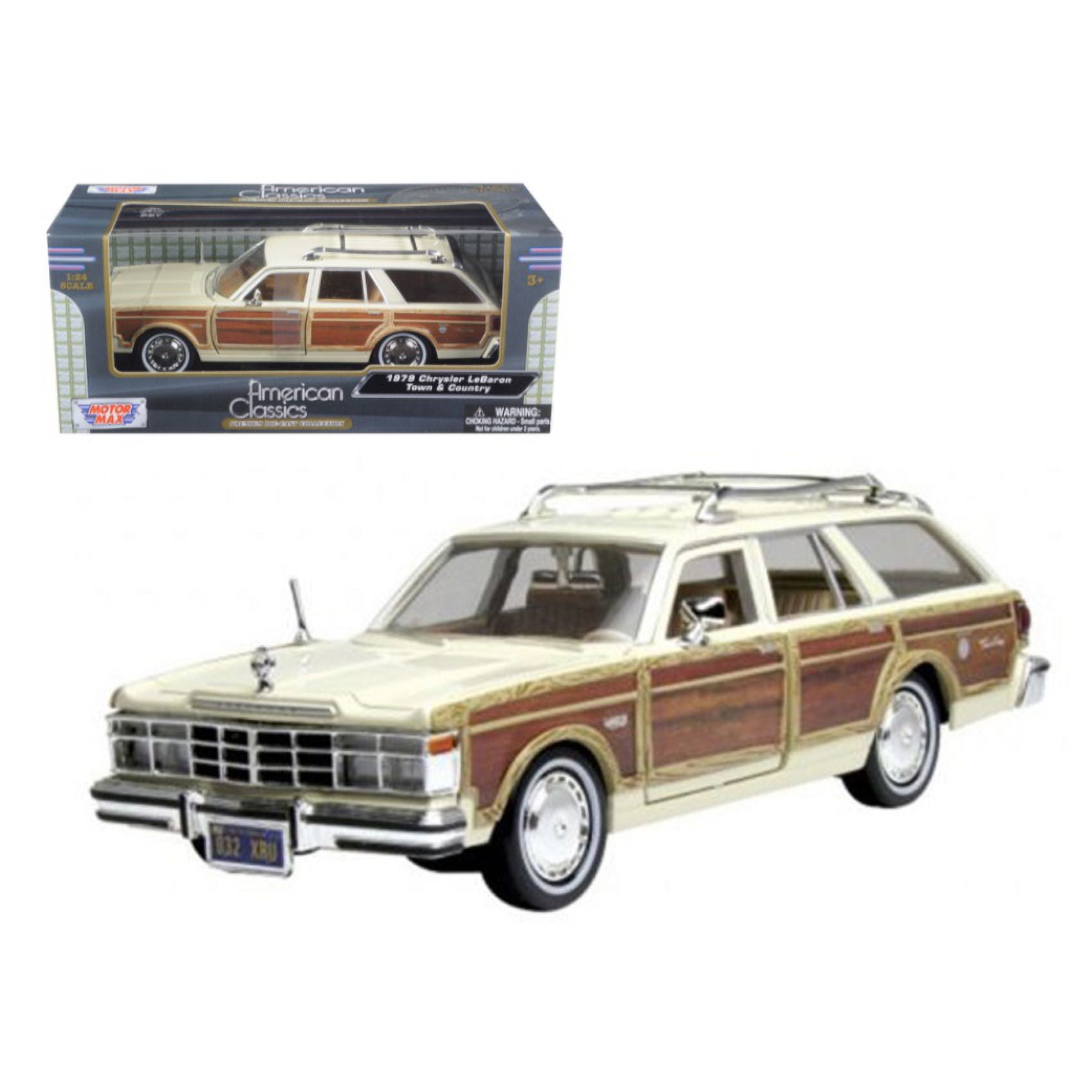 1979 Chrysler Lebaron Town & Country Cream 1/24 Diecast Model Car