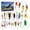 D, variant on 2026 Christmas Fishing Advent Calendar with 24 Fishing Lures, Tackle Surprise Calendar for Freshwater Saltwater Bass Trout
