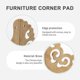 thumbnail image 4 of 4pcs Antique Wooden Box Corner Guards Chinese Style Jewel Case Corners Box Corner Protectors, 4 of 4