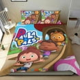 thumbnail image 1 of Paula y Amigos Conjunto de sábanas temático, trío de piezas, cómodo y amigable con la piel, diseño único, regalo de decoración para el hogar para familiares, amigos y fans,140cm *210cm, 1 of 6