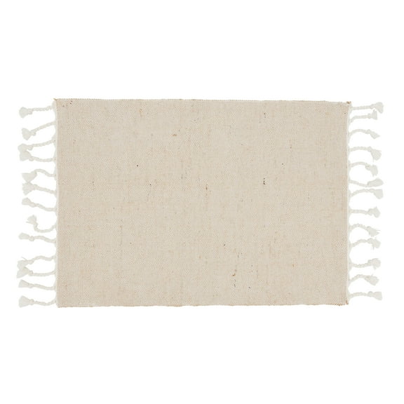 Saro Lifestyle Tassel Design Jute And Cotton Placemat (Set of 4)