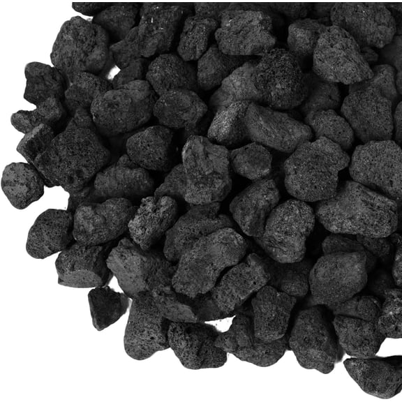 GASPRO 20 lb Explosion-Proof Lava Rocks (0.8–1.2 Inch) – Natural Volcanic Stones for Propane & Natural Gas Fire Pits, Fire Tables, Indoor Fireplaces, Outdoor Landscaping & Garden Decor – Premium Blac