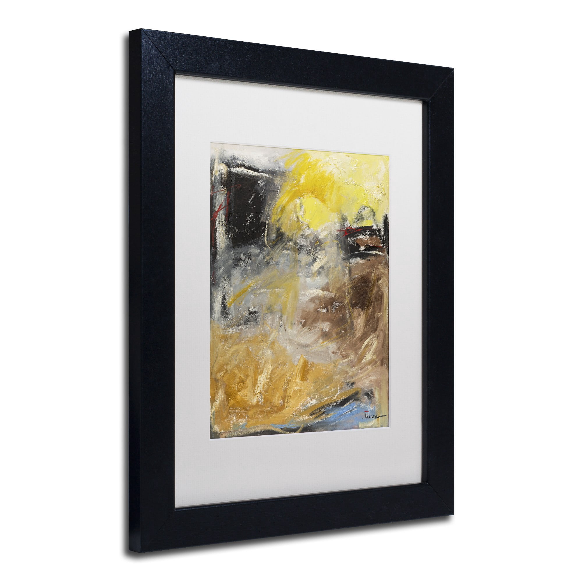 "Minh'alma" Canvas Art by Joarez, White Matte, Black Frame